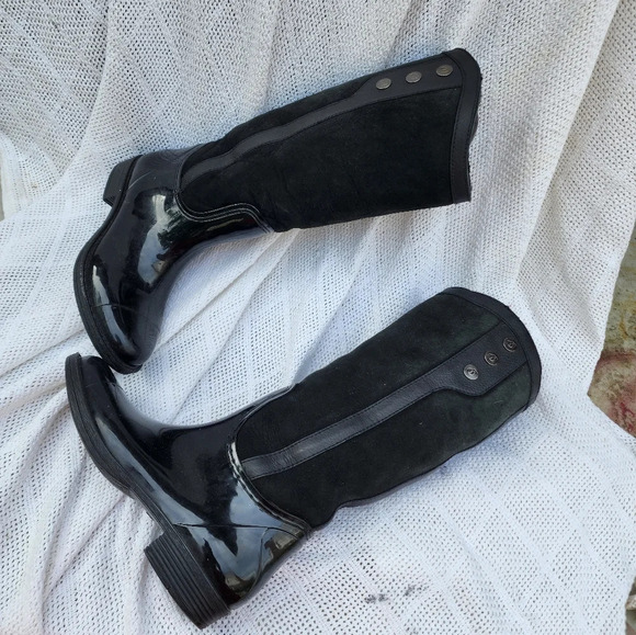 Dominion Australian shearling waterproof Tall‎ Wellie boots 40/10 - Picture 6 of 15